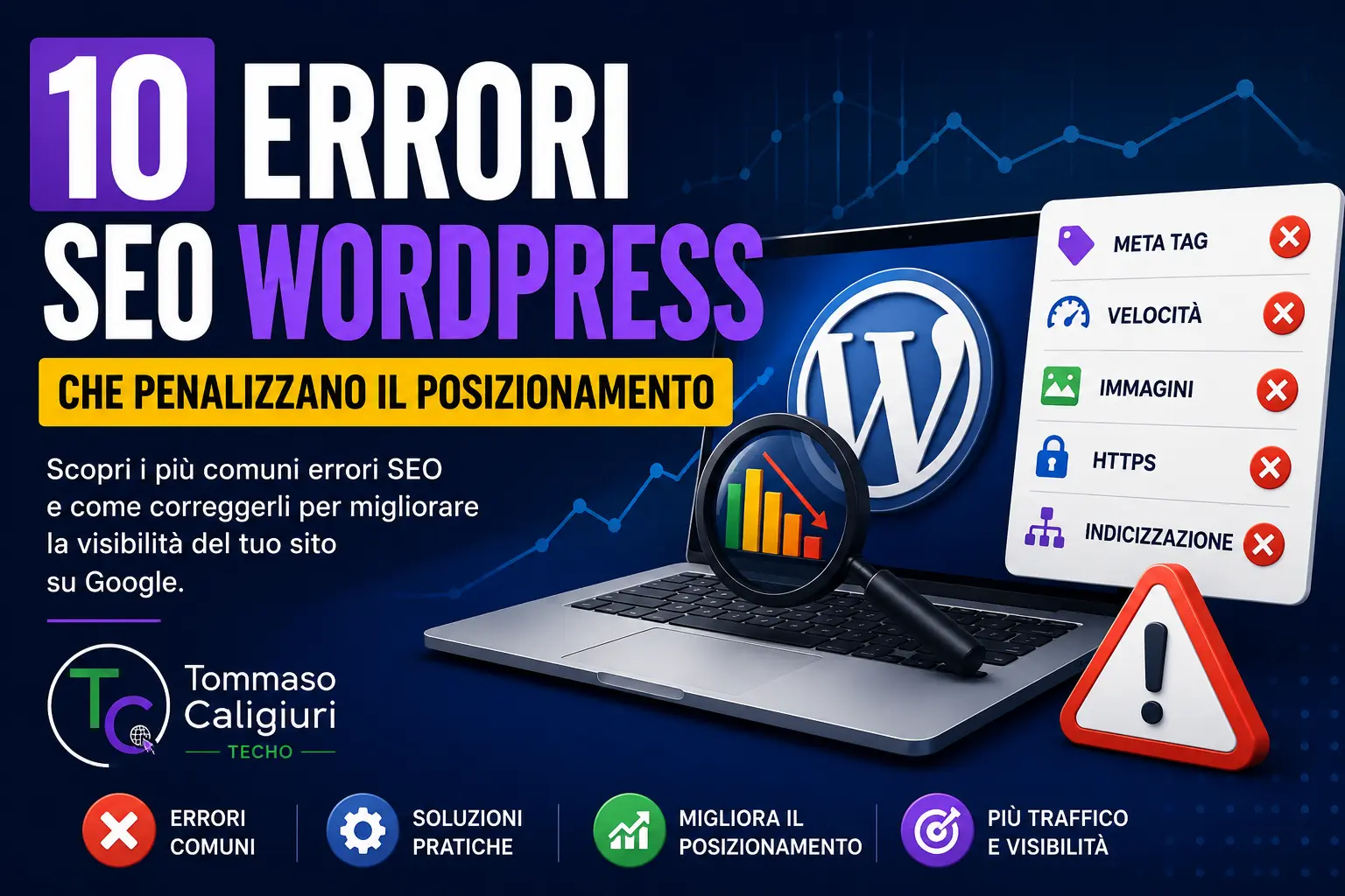 10 errori SEO WordPress che penalizzano il posizionamento su Google