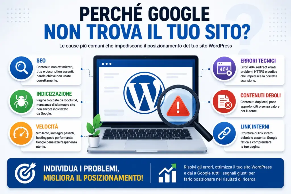 wordpress non si posiziona su google