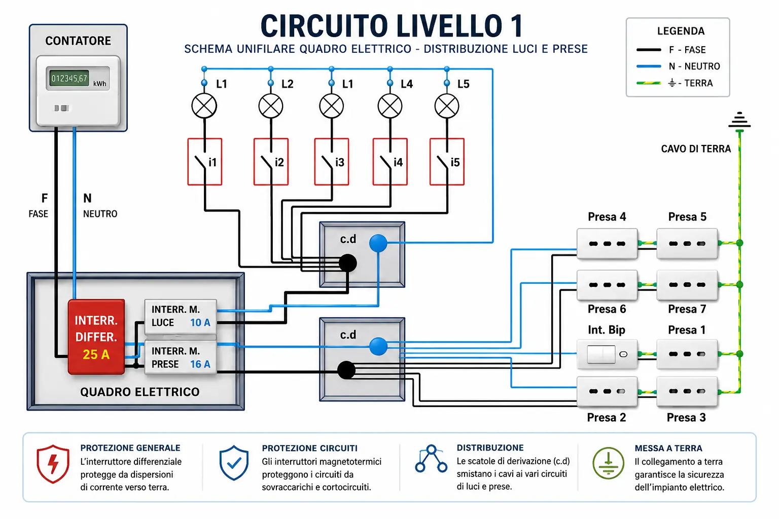 Cosa installare nel quadro elettrico-livello 1